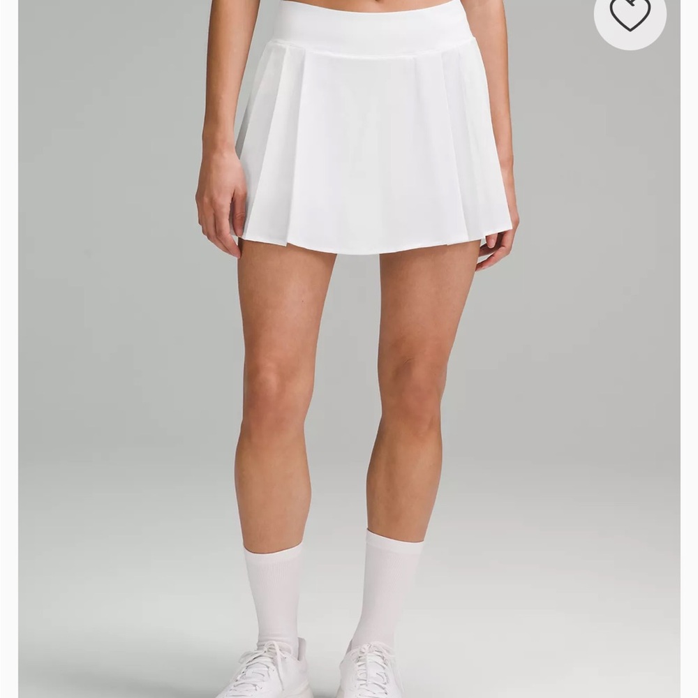 Lululemon side pleat high rise Mini Skirt Pleated Casual